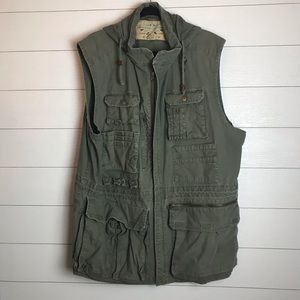 Vintage Banana Republic Safari Travel Green Vest